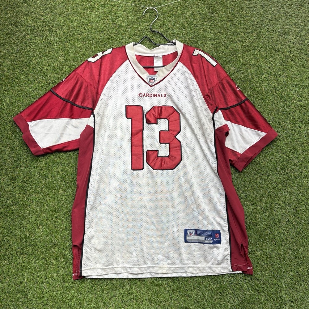 Kurt Warner Arizona Cardinals Reebok Jersey Mens 52 White and Red Stitched